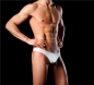 Preview: Good Devil 7555 Horizontal Lines Thong white Gr.S**