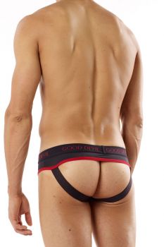 Good Devil 4737 Pouch Wrap Jockstrap Black